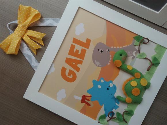 Kit Enfeite de Porta + Trio Dinossauros