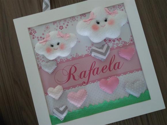 Porta Maternidade Chuva de Amor e Nuvem