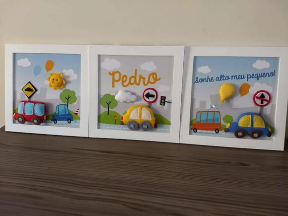 Porta Maternidade com Trio de Quadros