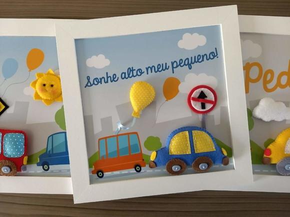 Porta Maternidade com Trio de Quadros