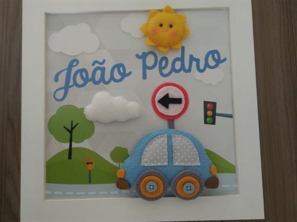 Porta Maternidade Fusca Azul