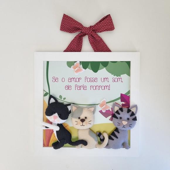 Quadro Apaixonados Por Gatos
