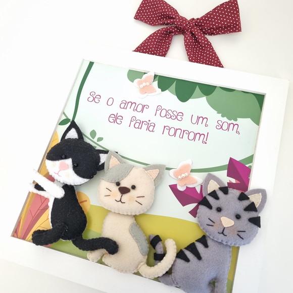 Quadro Apaixonados Por Gatos