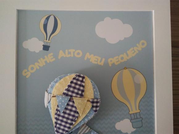 Quadro decoração balão