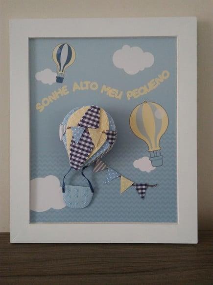 Quadro decoração balão