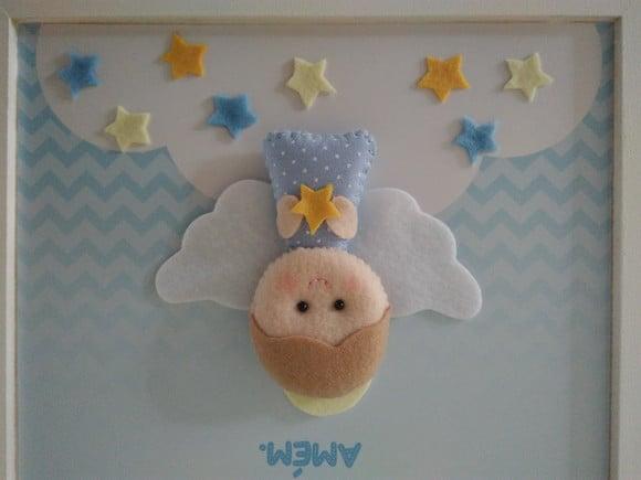 Quadro Decorativo Oração do Anjo da Guarda
