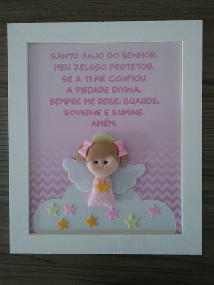 Quadro Oração Anjo da Guarda