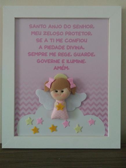 Quadro Oração Anjo da Guarda