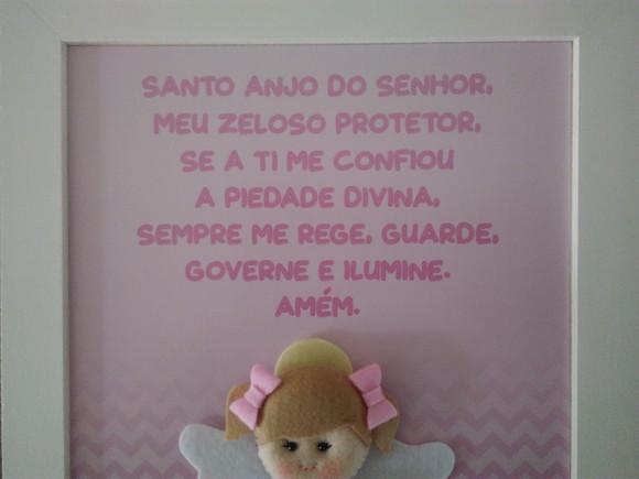 Quadro Oração Anjo da Guarda