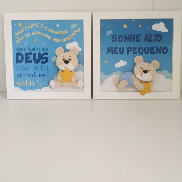 Quadros Decorativos Urso na Nuvem