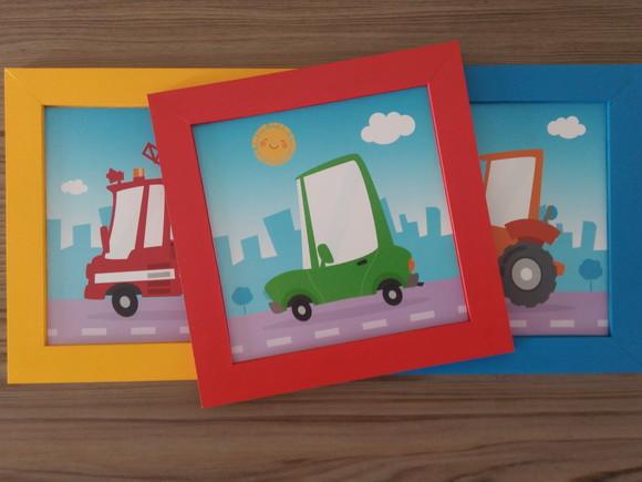 Trio de Quadros Transportes