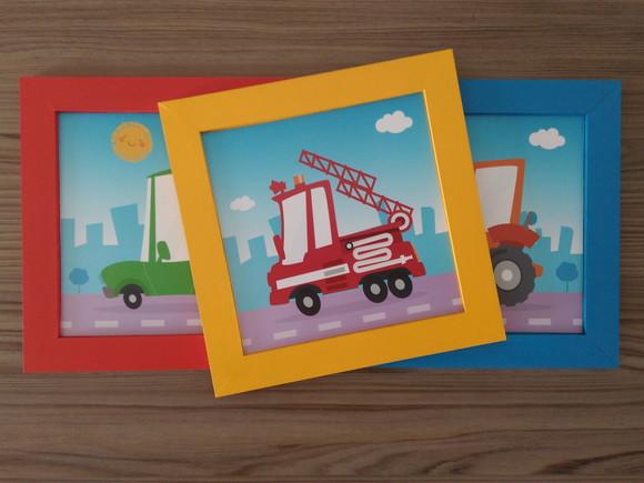 Trio de Quadros Transportes