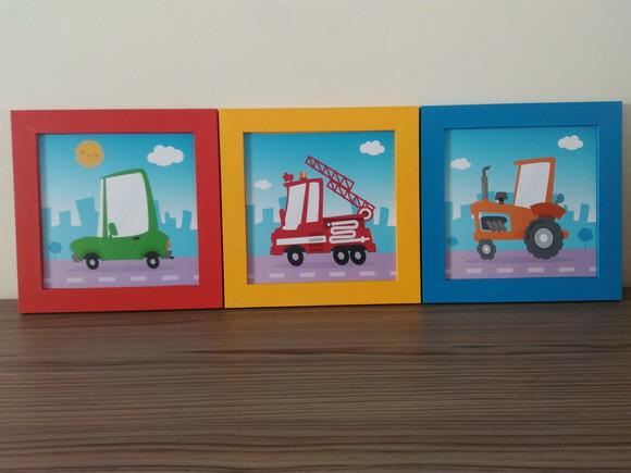 Trio de Quadros Transportes