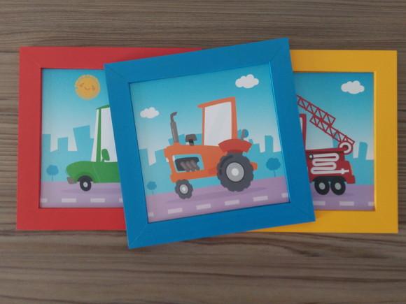 Trio de Quadros Transportes