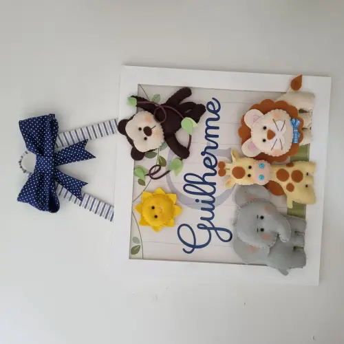 Quadros Safari + Porta Maternidade