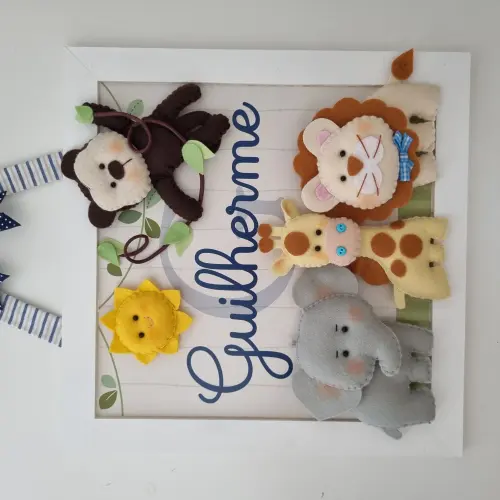 Quadros Safari + Porta Maternidade