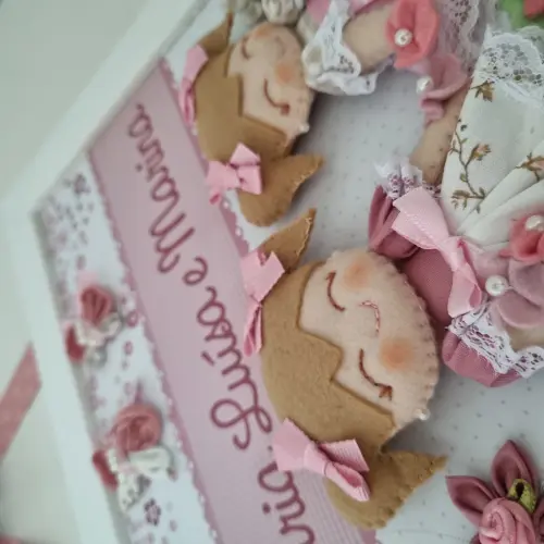 Enfeite de Porta Maternidade Irmãs