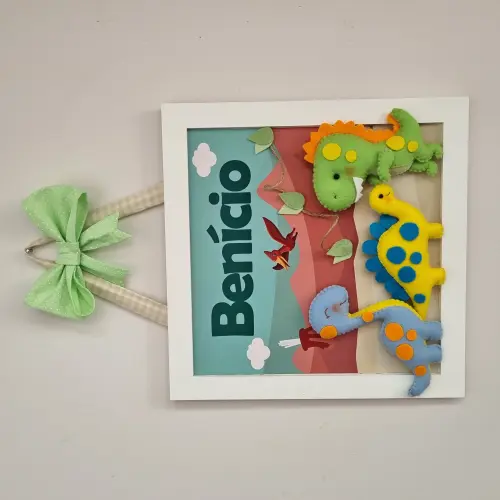 Enfeite de Porta Maternidade Dinossauros