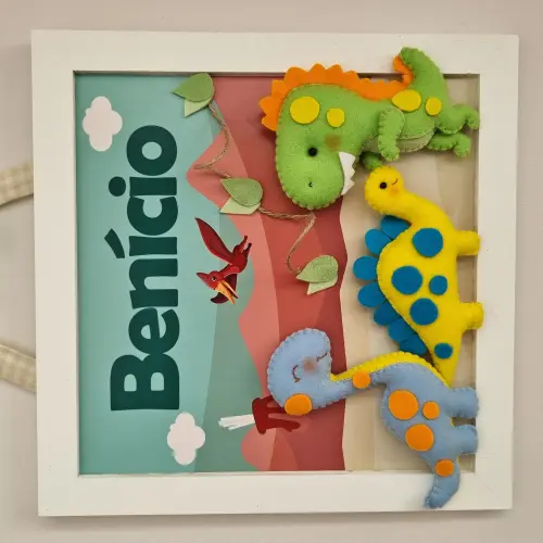 Enfeite de Porta Maternidade Dinossauros