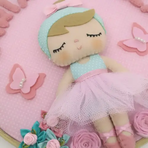 Enfeite de Porta Maternidade Bonequinha Metoo