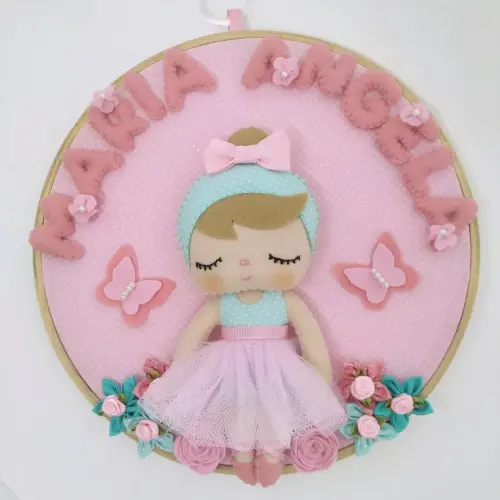 Enfeite de Porta Maternidade Bonequinha Metoo