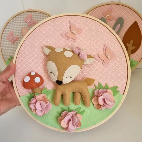 Quadros para Quarto do Bebê Floresta Encantada