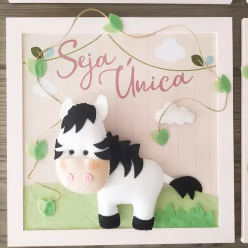 4 Quadros Decoração Safari Menina