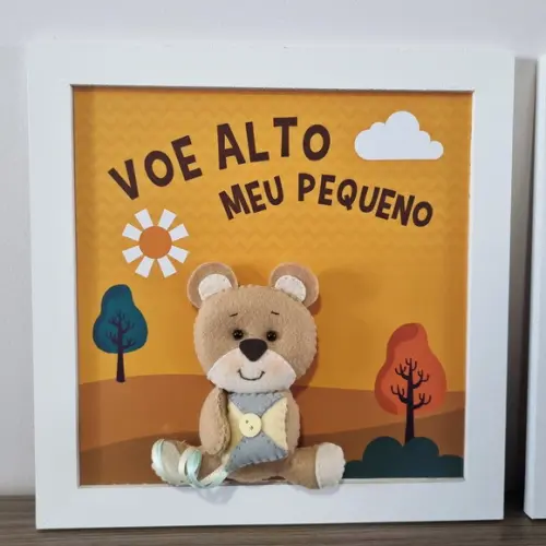 Enfeite de Porta Maternidade Urso, Quadros Decoração e Varal