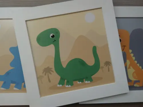 Kit Enfeite de Porta + Trio Dinossauros