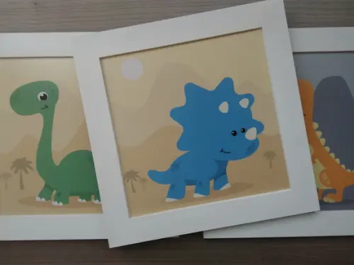 Kit Enfeite de Porta + Trio Dinossauros