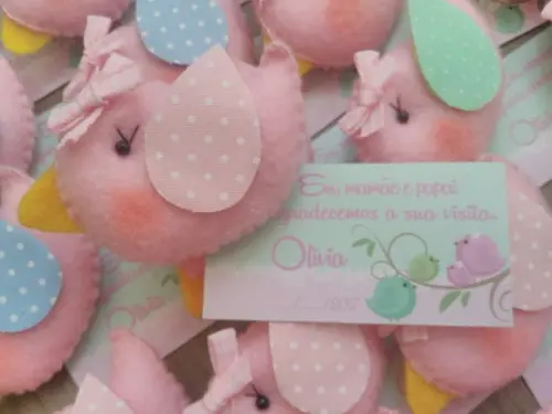 Lembrancinha Maternidade Passarinhos Ímã de Geladeira