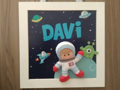 Porta Maternidade Astronauta