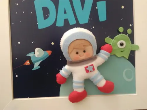 Porta Maternidade Astronauta