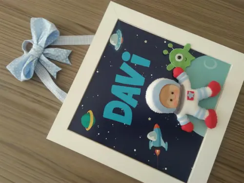 Porta Maternidade Astronauta