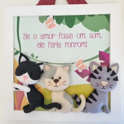 Quadro Apaixonados Por Gatos