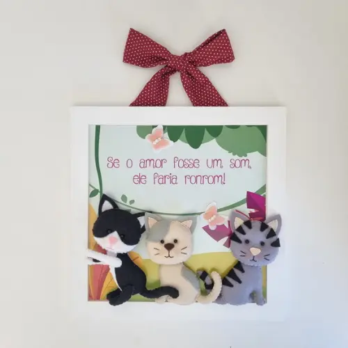 Quadro Apaixonados Por Gatos