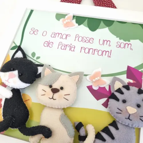 Quadro Apaixonados Por Gatos
