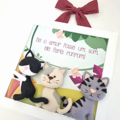 Quadro Apaixonados Por Gatos
