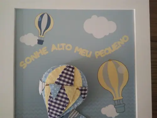 Quadro decoração balão