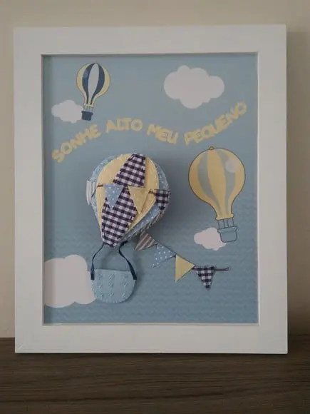 Quadro decoração balão