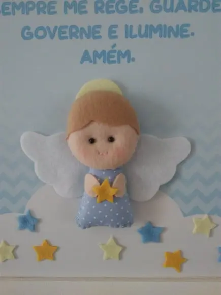 Quadro Decorativo Oração do Anjo da Guarda