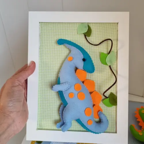 Quadro Dinossauro para Decoração de Quarto Infantil Unidade