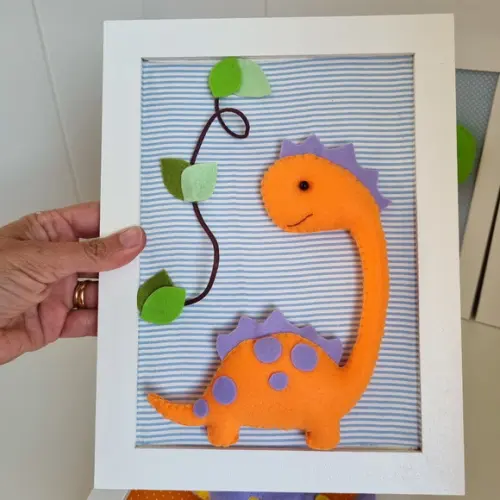 Quadro Dinossauro para Decoração de Quarto Infantil Unidade