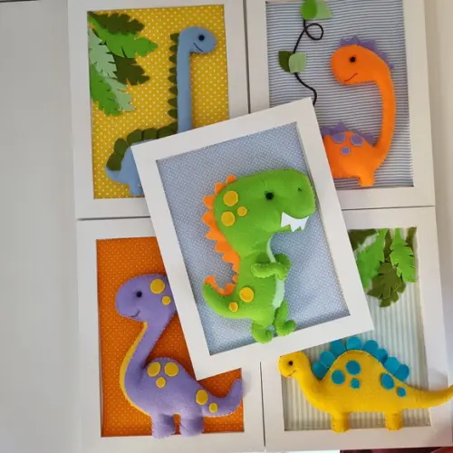 Quadro Dinossauro para Decoração de Quarto Infantil Unidade