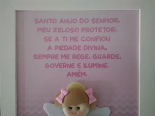 Quadro Oração Anjo da Guarda
