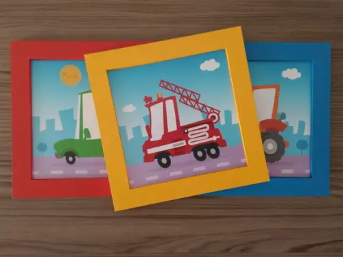 Trio de Quadros Transportes