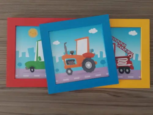 Trio de Quadros Transportes