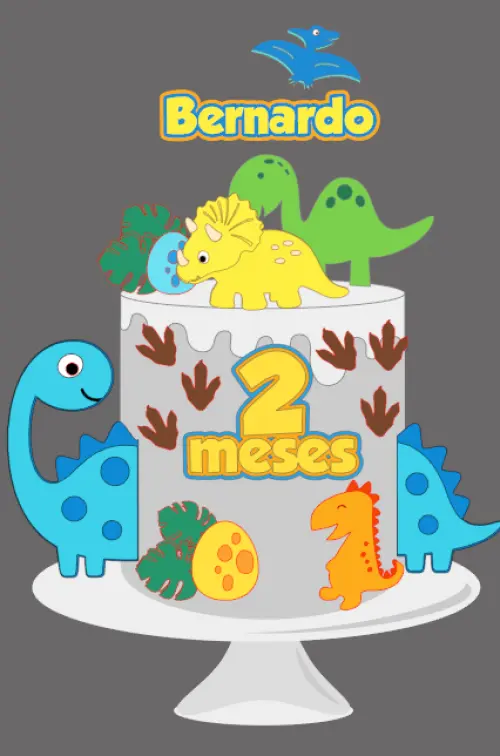 Topo Dinossauros Baby