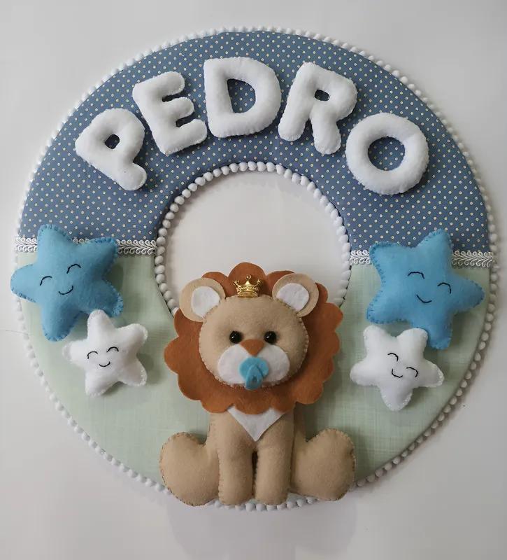 Porta maternidade Menino Leãozinho