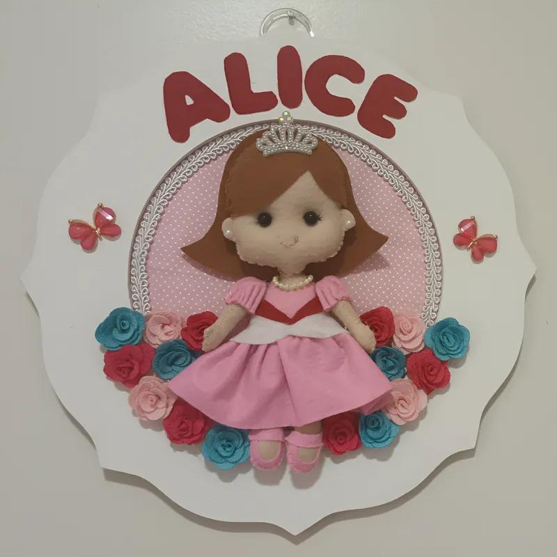 Porta maternidade Princesinha